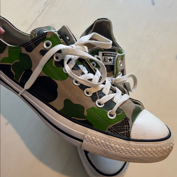 Converse Green Camouflage Sneakers - Picture 4 of 9